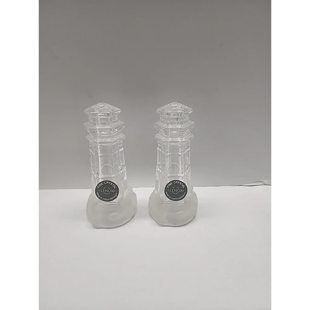 Lenox Crystal Lighthouse Salt & Pepper Set